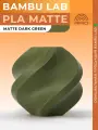 PLA Matte пластик Bambu Lab для 3D принтера (без катушки), 1.75 мм, Зелёный тёмный, 1 кг