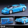 Машинка TSM Mini GT 1/64 #644 Bugatti EB110 GT Blue Die-cast Alloy Car Model Collection Gift