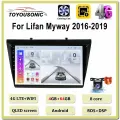 Магнитола для Lifan Myway 2016-2019 , Автомагнитола для Лифан,4G Android 4+64GB 2din Мультимедиа Bluetooth FM WIFI Автомобильный