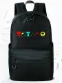 UFO PEOPLE Рюкзак городской летний черный с принтом аниме/ Школьный ранец для старшеклассника подростка молодежный стильный модный унисекс/ Вместительный портфель под ноутбук и для путешествий