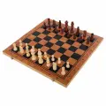 Шахматы-шашки-нарды 3в1 40 см х 40 см из дерева