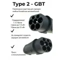 Переходник адаптер Type2 GBT универсальный поддерживает 1ф до 7,4 кВт/ 3 ф до 22 кВт