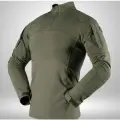 Тактическая летняя рубашка с длинным рукавом Олива 52-54