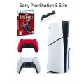 Игровая приставка Sony PlayStation 5 Slim, 1ТБ(с дисководом), 2й красный + Spider Man 2
