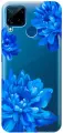 Силиконовый чехол на realme C15, C25, Рилми С15, С25 с 3D принтом Amazing Asters прозрачный