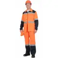 Костюм Магистраль-Специалист летний: куртка длинная, полукомбинезон, оранжевый с синим и СОП р. 60-62/170-176 / Костюм рабочий мужской / Костюм рабочий
