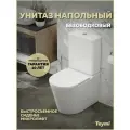 Унитаз напольный безободковый с бачком с быстросъемным сиденьем микролифт Teymi Solli R T40207