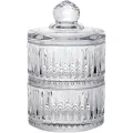 Банка универсальная для хранения Lefard Lines с крышкой 2 яруса 8 х 14 см, 180 мл каждый ярус