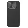 Кожаный чехол книжка с откидной крышкой для камеры от Nillkin для iPhone 16 Pro, серия Qin Prop Leather Case