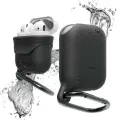 Водонепроницаемый чехол Elago для AirPods из силикона с карабином Waterproof hang case Black (EAPWF-BK)