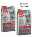 Корм сухой BLITZ Classic Chicken Adult Cats 2 кг (2 шт) для взрослых кошек (курица) полнорационный