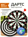 Игра BOYSCOUT Дартс, бумага, металл, диаметр 41см, с 6 дротиками
