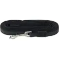 Поводок для собак Зооник капроновый с латексной нитью Лайт 5 м 20 мм черный