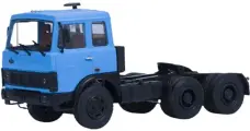 Модель коллекционная автоистория Минский 6422 седельный тягач (ранний синий) /откидывающаяся кабина/