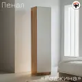 Пенал Миф Роджина дуб крафт / белый глянец 55х52х240 см