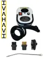 Пароочиститель IVAHAVI SC2500-002 черно-белый 4 насадки