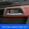 Дверной ящик для хранения для Citroen C5 Aircross 2017 2018 20198 2020-2021, перил, сортировка, автомобильные аксессуары для интерьера, carbon fiber-4pcs