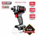 Винтоверт P.I.T psd20H-170A, Li-Ion, 20В, 3 скорости, подсветка, без АКБ, 1,35кг