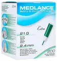 Ланцет автоматический MEDLANCE плюс 21G/ 2.4, 1.8, 2.0, 1.5 mm для капиллярного забора крови 200 шт