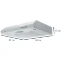 Вытяжка плоская Ore Oliver 60 см цвет белый