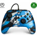 Проводной геймпад для Xbox One / Series S X / PC Windows PowerA ENHANCED Wired Controller Metallic Blue Camo Синий камуфляж