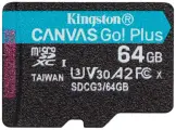 Флеш карта microSDXC 64Gb Class10 Kingston SDCG3/64GBSP Canvas Go! Plus w/o adapter