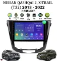 Автомагнитола для Nissan Qashqai 2, X-Trail T32 (2013-2022) климат , Android 11, 2/64 GB, GPS, Bluetooth, WiFi, IPS экран, FM, сенсорные кнопки, поддержка кнопок на руле