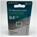 Карта памяти Borofone MicroSD 64GB class 10