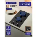 Встраиваемая газовая варочная панель DELVENTO V30N20S100, черное стекло