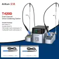 RELIFE JCID AIXUN T420D двухканальная паяльная станция, 210 245 SetA, 220V EU Plug