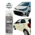 Краска KIA PICANTO, код SWP, SNOW WHITE PEARL Белоснежная жемчужина, автомобильная эмаль FixPaint Spray, 2 аэрозольных баллончика по 520 мл, 1-й и 2-й слой