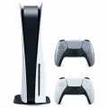 Игровая приставка Sony PlayStation 5 Slim, с дисководом, 1000 ГБ SSD, серебро, белый,2-й геймпад