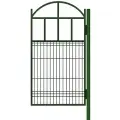 Калитка садовая со столбом 3D - Каркас с сеткой 0,84 х 1,6 метра. Зеленая