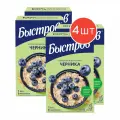 Хлопья Быстров овсяные, с черникой 240г 4 шт