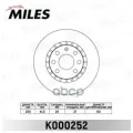 Диск тормозной MILES K000252 CHEVROLET LANOS DAEWOO NEXIA 14 OPEL ASTRA F VECTRA A B пер вент MILES K000252