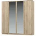 Штерн (STERN) шкаф 4-дверный, 210,4 х 220,3 х 58,3 см, ЛДСП Дуб Сонома