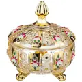 Lefard Конфетница Gold Glass, 12 см, 12х12 см, 0.7 л, 1 шт., золотистый