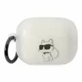 Чехол Karl Lagerfeld прозрачный с кошкой для Airpods Pro 2 (2022), TPU with ring NFT Choupette