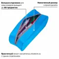 Упаковка 2 шт. Пенал-косметичка BRAUBERG, мягкий, KING SIZE BLUE, 20х8х9 см, 229018