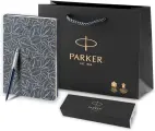Подарочный набор: Parker ручка Jotter, ежедневник 1953186, подарочная коробка, синий, Франция