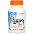 Natural Vitamin K2 MK-7 с MenaQ7 вег. капс., 45 мкг, 59 г, 60 шт., 1 уп.