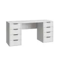 Стол письменный с двумя тумбами Compass С-403 белый структурный/меренга, 1600х550
