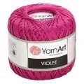 Пряжа для вязания YarnArt Violet 0075 брусника 6 шт 50 гр/282 м 100% мерсеризованный хлопок