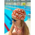 Шапочка детская для девочки, для бассейна и плавания от бренда CAPITANIA