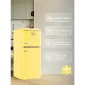 Холодильник TESLER RT-152 YELLOW, 128л, двухкамерный, ретро-стиль, А+