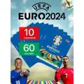 TOPPS Наклейки EURO 2024 10 пакетиков 60 наклеек