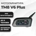 Bluetooth мотогарнитура TM8 V6 Plus для шлема
