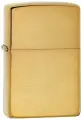 Зажигалка бензиновая ZIPPO с покрытием Brushed Brass, латунь/сталь, золотистая, матовая