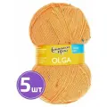 Пряжа Семеновская пряжа Olga (5499), абрикос-радуга 5 шт. по 100 г