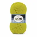Пряжа Sport wool Nako, незрл. лимон - 13872, 25% шерсть, 75% премиум акрил, 5 мотков, 100 г, 120 м.